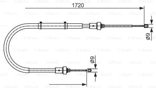 Cable Pull, parking brake 1987482411