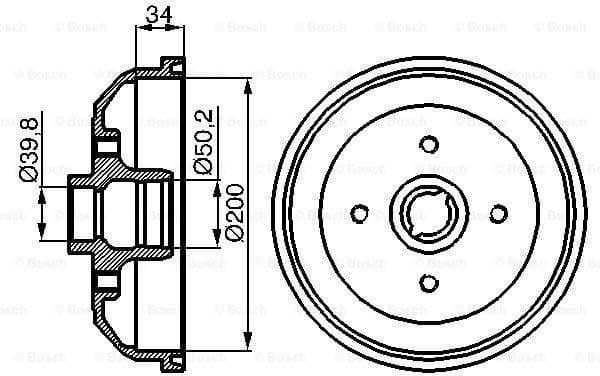 Brake Drum 0986477040