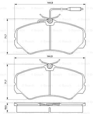 Brake Pad Set, disc brake 0986460998 - image 7