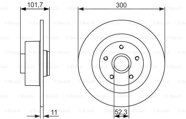 Brake Disc 0986479573