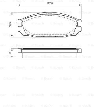 Brake Pad Set, disc brake 0986461133