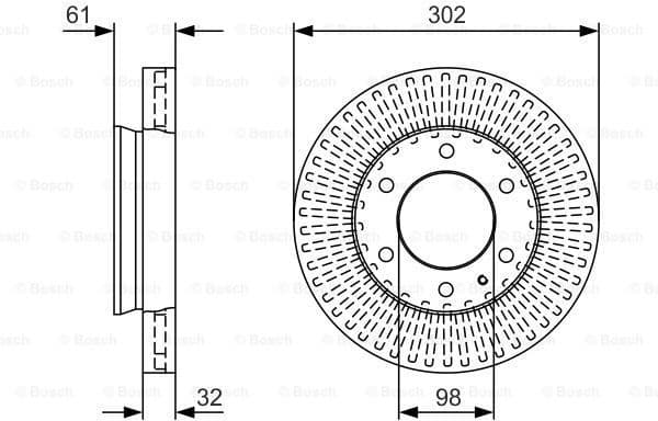 Brake Disc 0986479V32