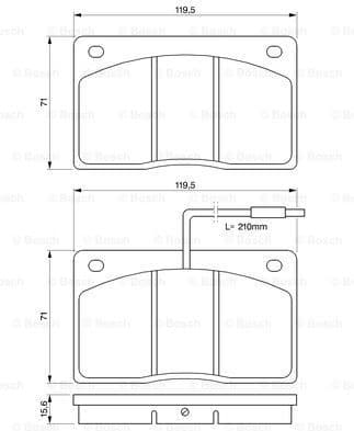 Brake Pad Set, disc brake 0986460932 - image 7