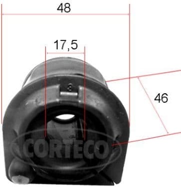 Mounting, stabiliser bar 49371888
