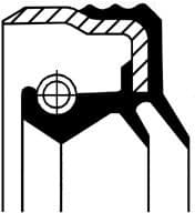 Shaft Seal, wheel hub 01030102B