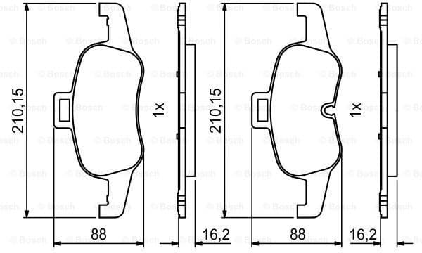 Brake Pad Set, disc brake 0986494820 - image 3