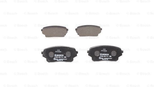 Brake Pad Set, disc brake 0986494711