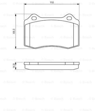 Brake Pad Set, disc brake 0986494393 - image 7
