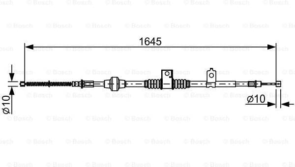 Cable Pull, parking brake 1987482517