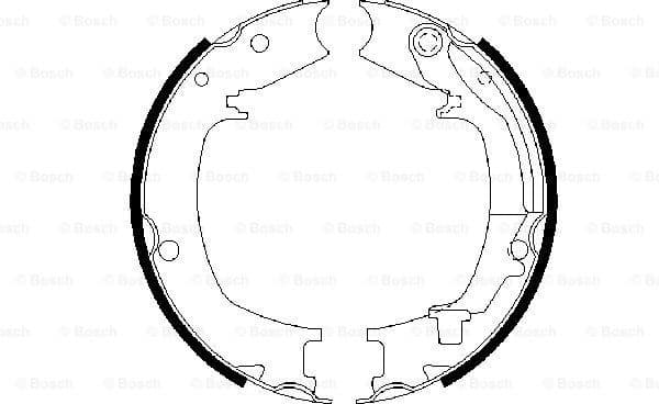 Brake Shoe Set, parking brake 0986487711 - image 5