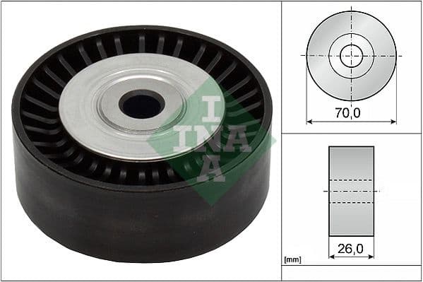 Deflection/Guide Pulley, V-ribbed belt 532053310