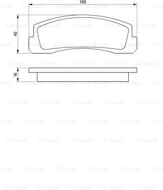 Brake Pad Set, disc brake 0986466601 - image 7