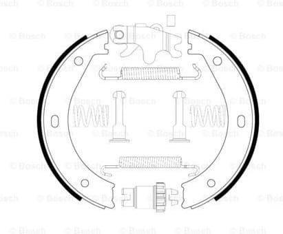 Brake Shoe Set, parking brake 0204113804 - image 5