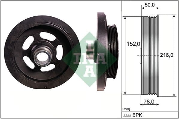 Belt Pulley, crankshaft 544011110