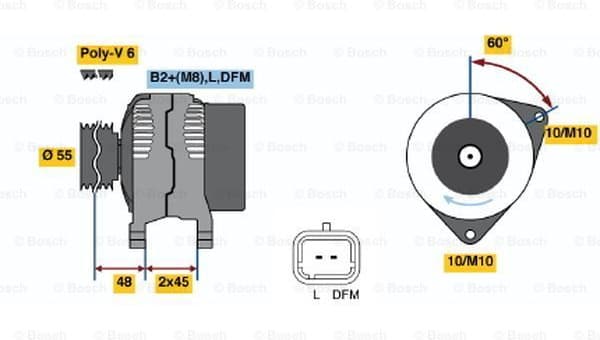 Alternator 0986049091