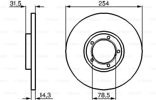 Brake Disc 0986478345