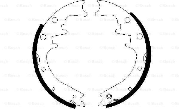 Brake Shoe Set 0986487529