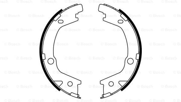 Brake Shoe Set, parking brake 0986487770