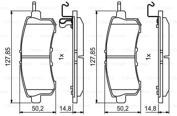 Brake Pad Set, disc brake 0986494778 - image 7