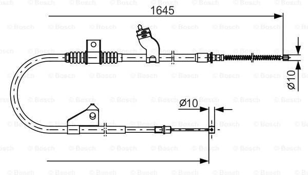 Cable Pull, parking brake 1987482275