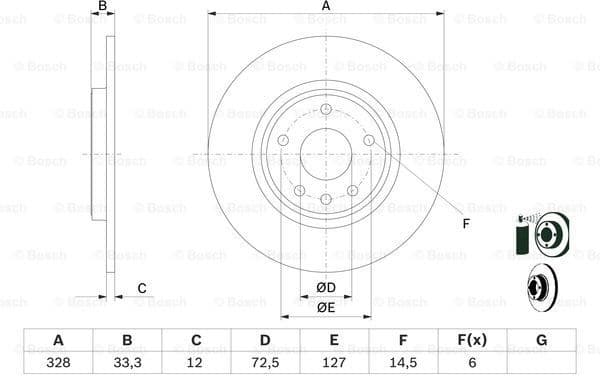 Brake Disc 0986479E57