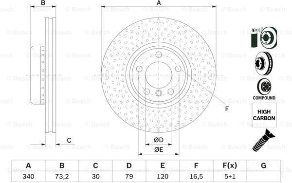 Brake Disc 0986479E11 - image 5
