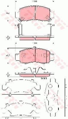 Brake Pad Set, disc brake GDB3376