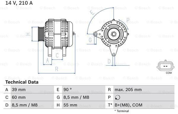 Alternator 0986083730