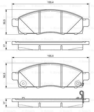 Brake Pad Set, disc brake 0986494673 - image 7