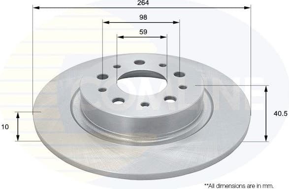 Brake Disc COATED ADC1850