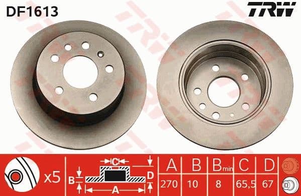 Brake Disc DF1613
