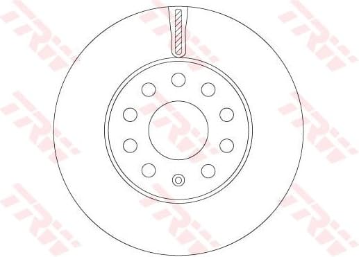 Brake disc, 1pcs FRONT, Top Quality DF6903S