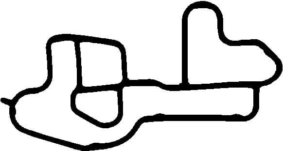 Gasket oil filter flange housing 135.471