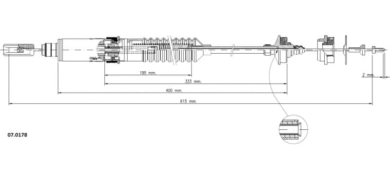 Cable clutch 07.0178