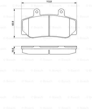 Brake Pad Set, disc brake 0986460961 - image 7
