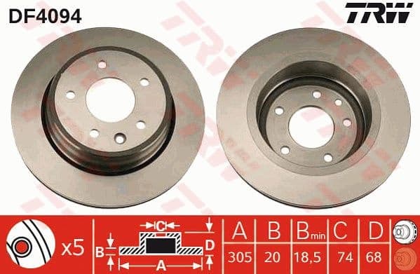 Brake Disc DF4094