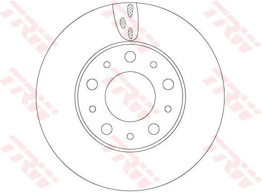 Brake disc, 1pcs FRONT, Top Quality DF6918S