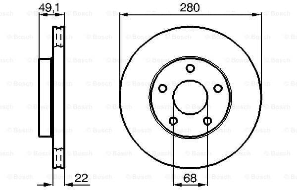 Brake Disc 0986478833
