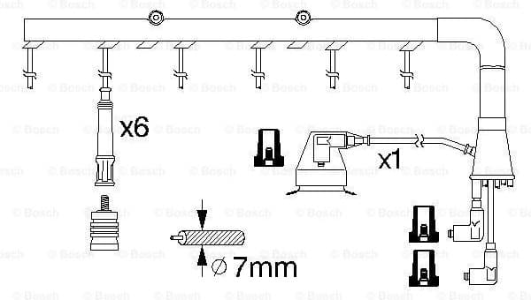 Ignition Cable Kit 0986356322 - image 5