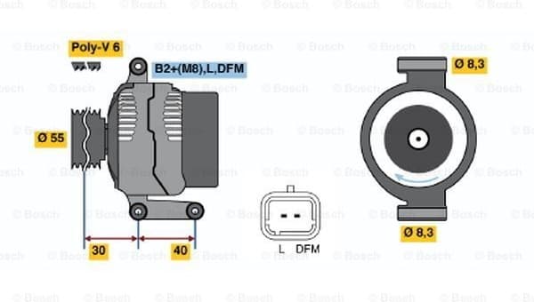 Alternator 0986041850