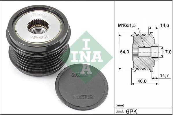 Alternator Freewheel Clutch 535030810