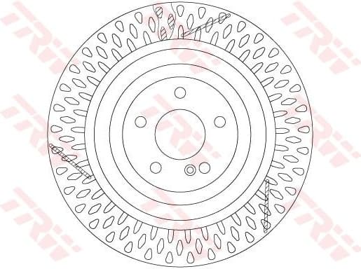 Brake Disc TRW SINGLE DF6822S