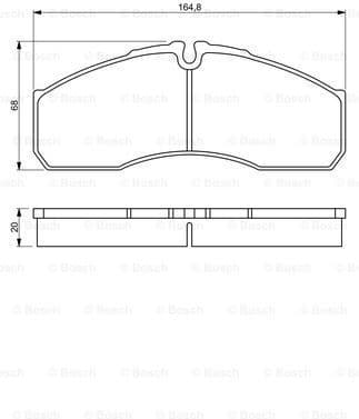 Brake Pad Set, disc brake 0986494266 - image 7