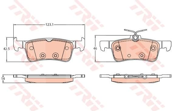 Brake Pad Set, disc brake GDB2194