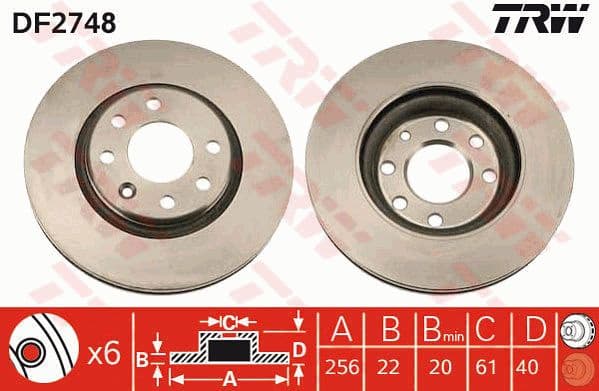 Brake Disc DF2748