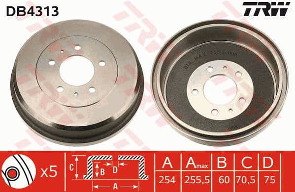 Brake Drum DB4313