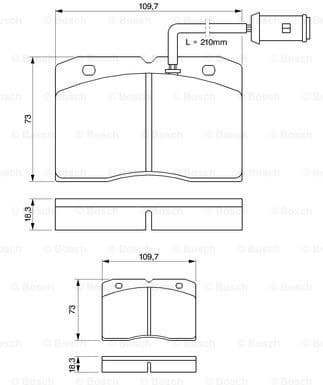 Brake Pad Set, disc brake 0986424144 - image 7