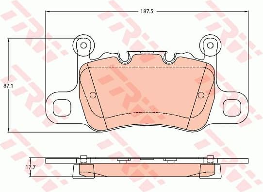 Brake Pad Set, disc brake GDB2104