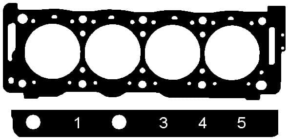 Gasket cylinder head 147.011