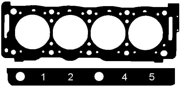 Gasket cylinder head 147.021